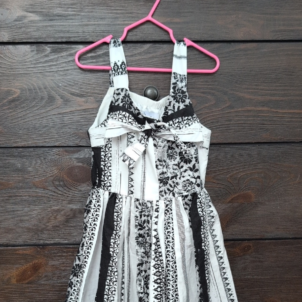 Pippa & Julie Black and White Kids Casual Dress